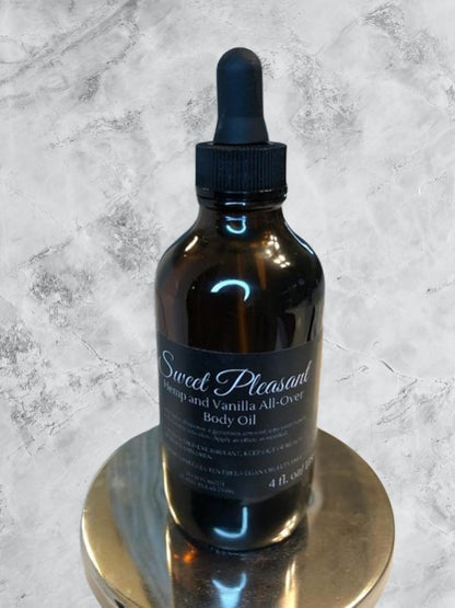 SWEET PLEASANT: HEMP+ VANILLA SUGAR ALL OVER BODY OIL